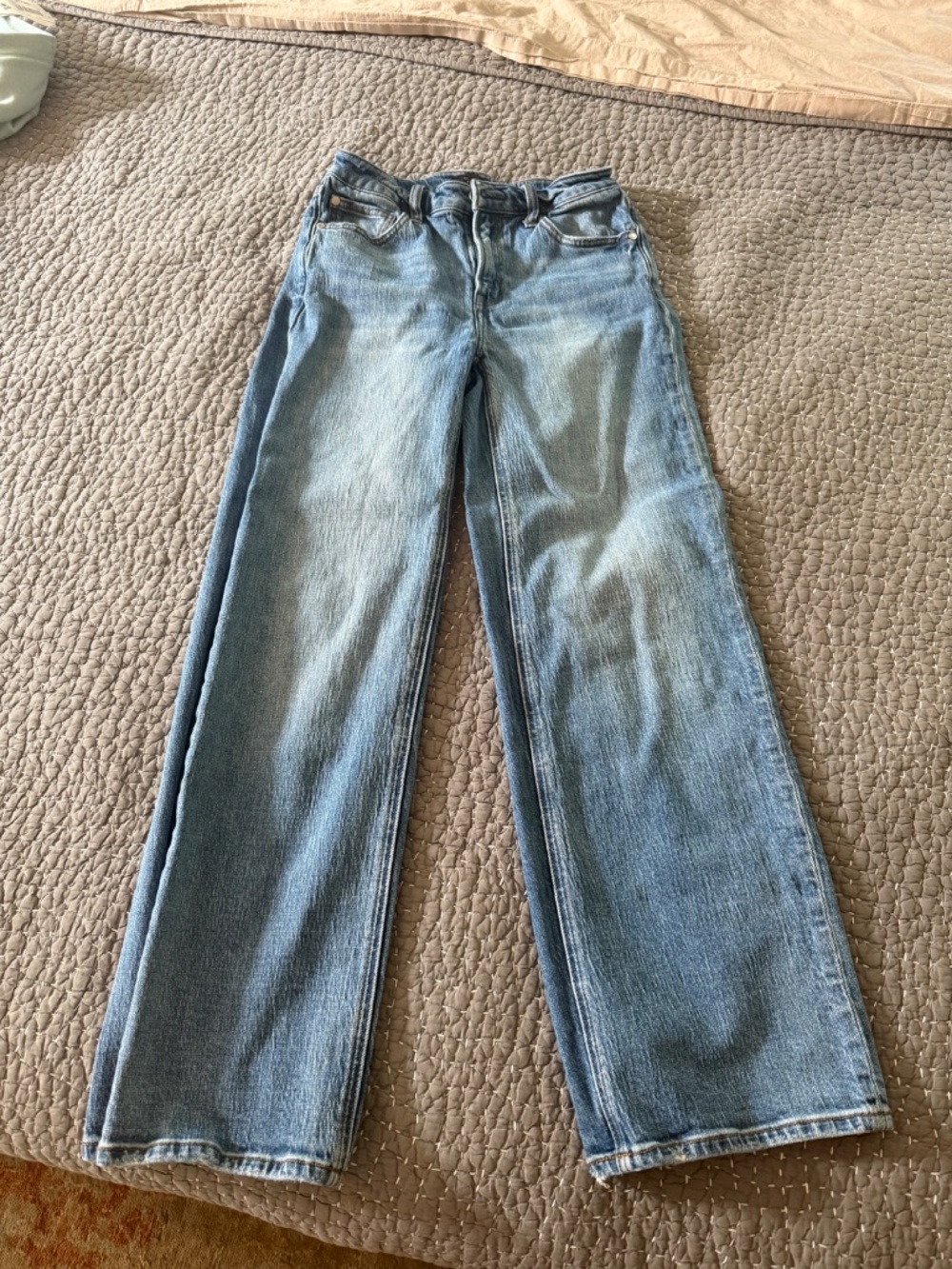 Quince Bella Stretch High Rise Relaxed Straight Jeans - Picture 2 of 6
